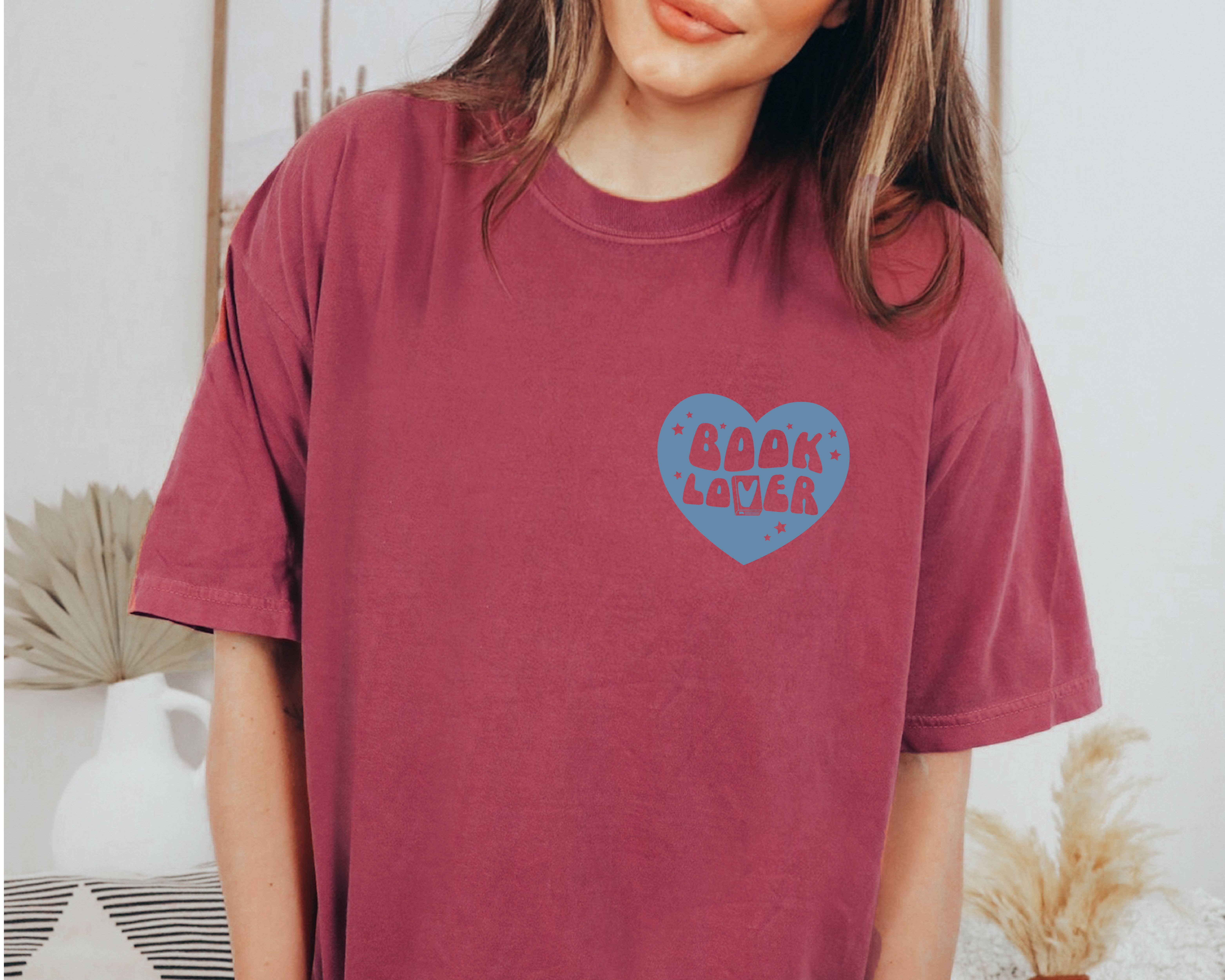 P E T I T R U E - Vendita all'ingrosso Maglietta serigrafata - Donna - T-shirt Graphic Tee Comfort Colors per amanti dei libri, top alla moda5