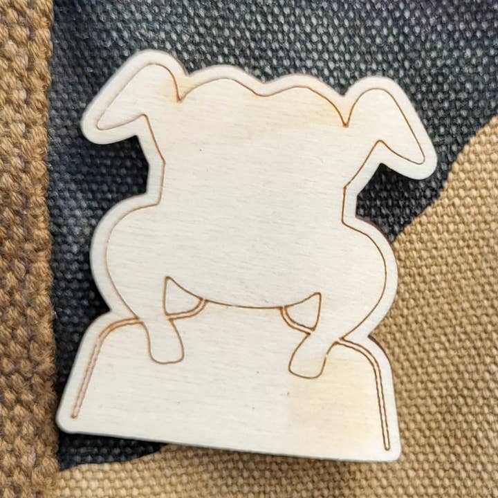 Kalkun sidder fast på hovedstiften for engroshandel hos Foley Handmade