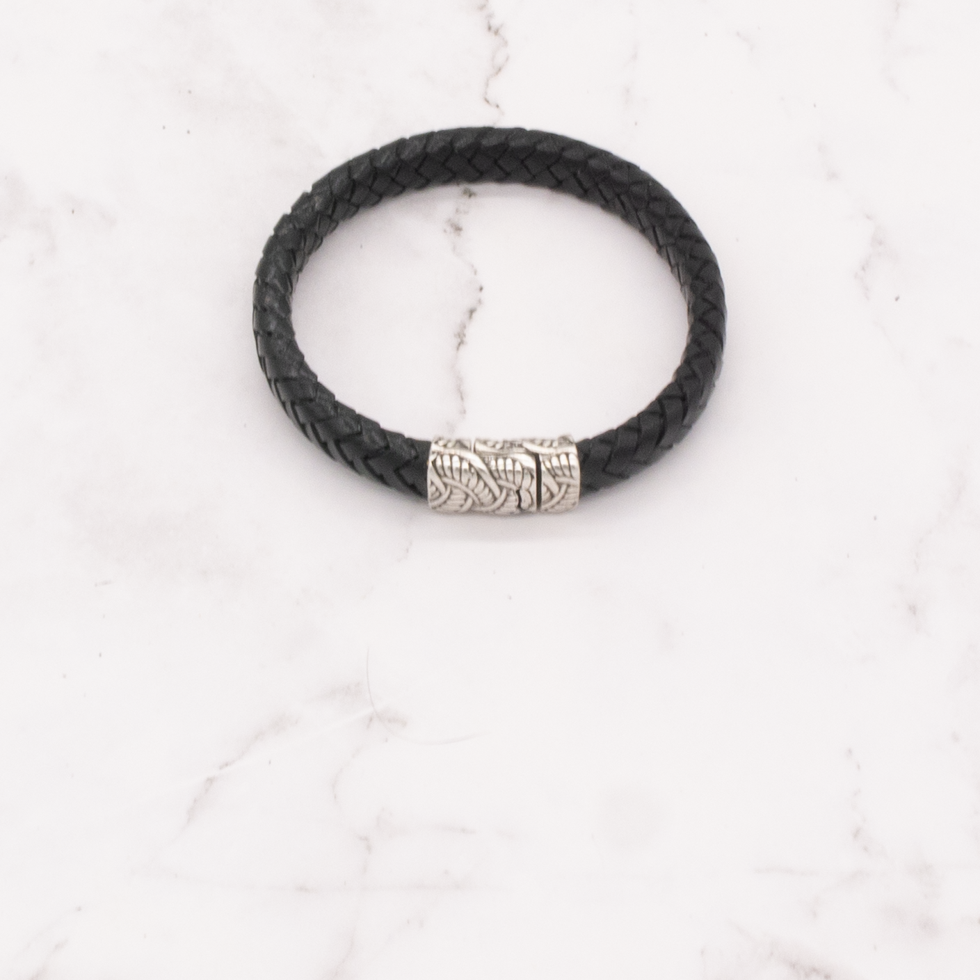 Arbor Trading Post - Wholesale Woven/Braided Bracelet - Leather Braided Bracelet with Magnetic Clasp (Choose from 3 Colors)1