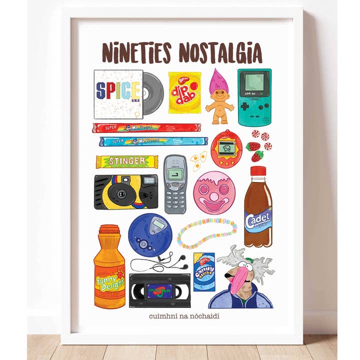 Prints of Ireland - Wholesale Art Print - Irish Nineties Nostalgia Print0