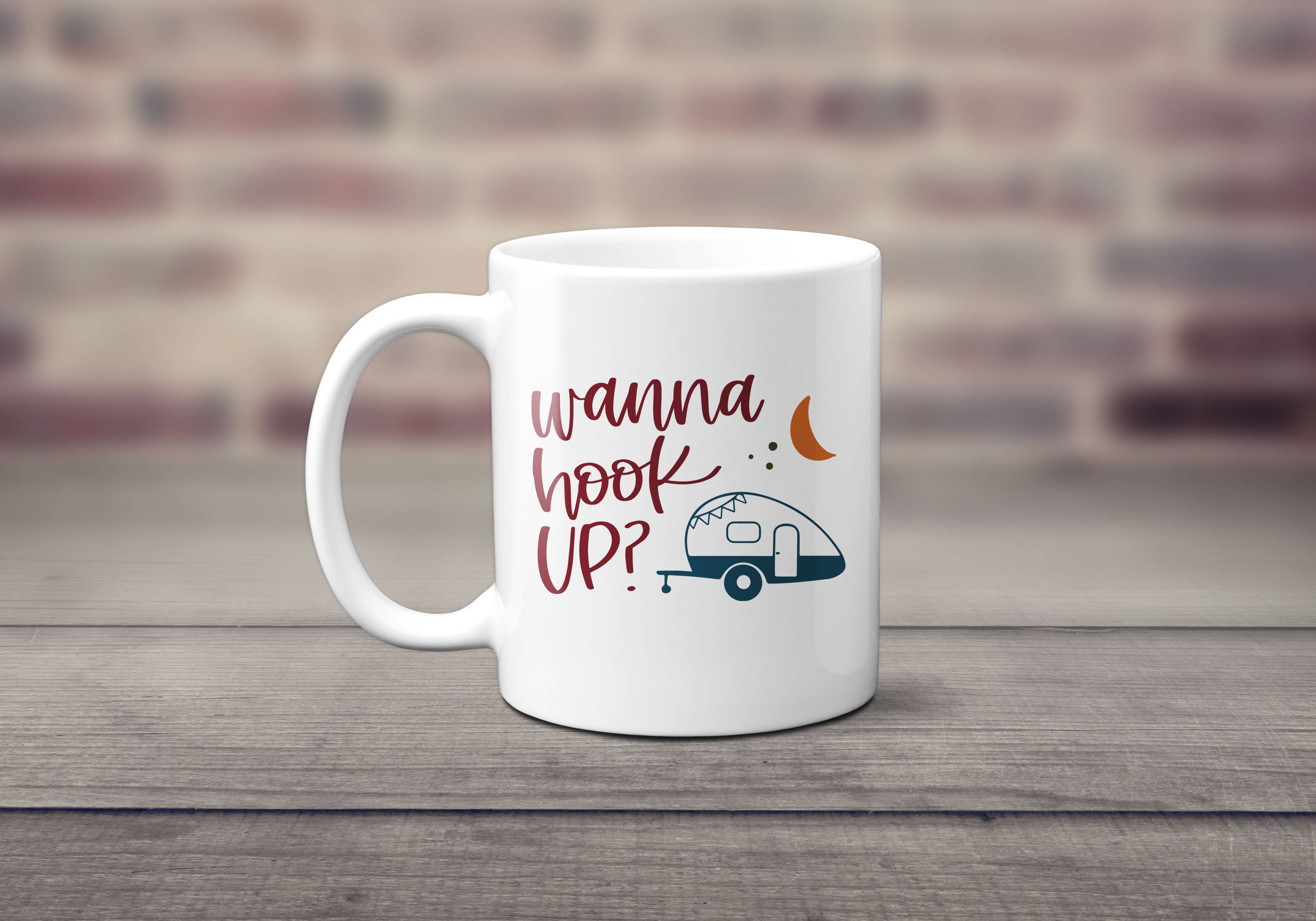 Canary Road - Wholesale Coffee Mug - Wanna Hook Up Coffee Cup, Funny Camping Theme Mug0