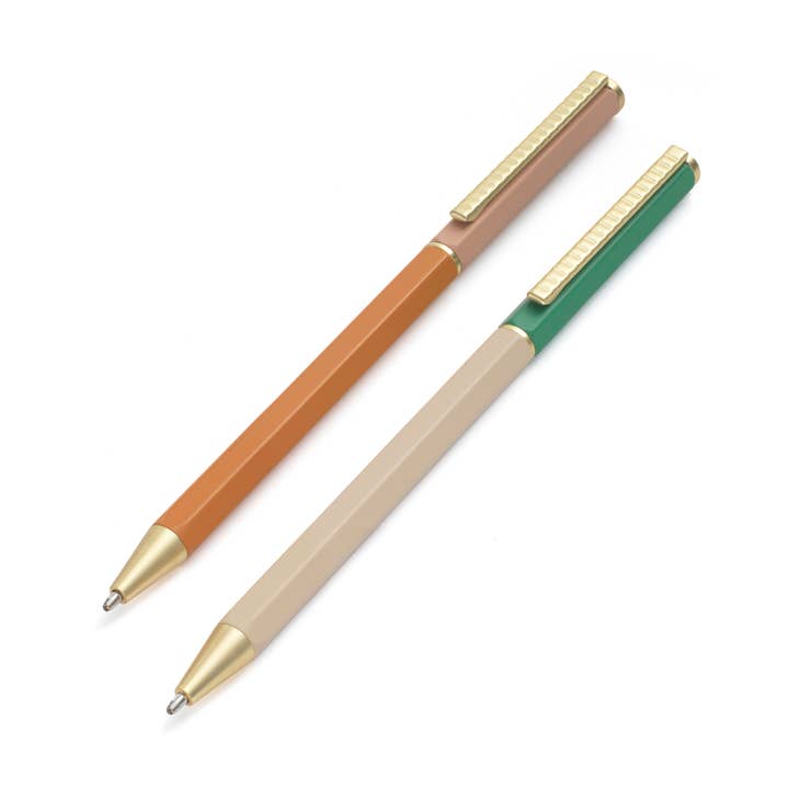 Ballpoint Pen Set of 2 - Slim Muted for wholesale by Papier