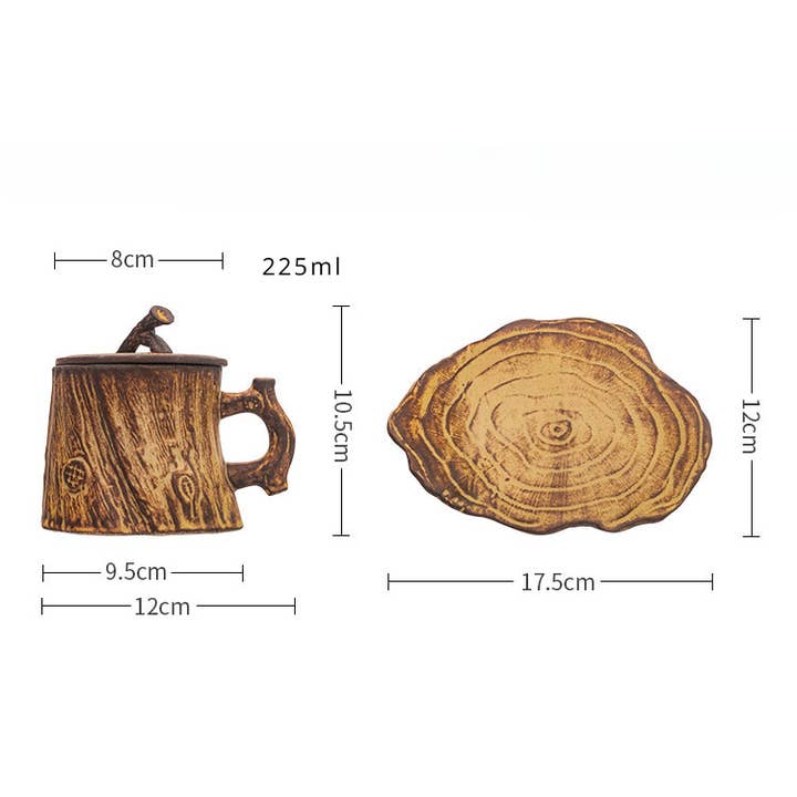 Gohobi (We cover U.S. import duties) – wholesale Coffee mug – Gohobi Handmade Tree Trunk Coffee Cup Mug3