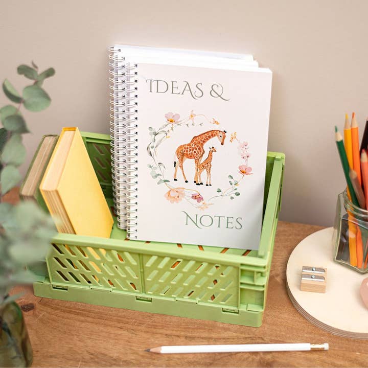 A5 Flat Lay Handmade Ideas & Notebook Giraffe Inspired for wholesale by Sjstationery