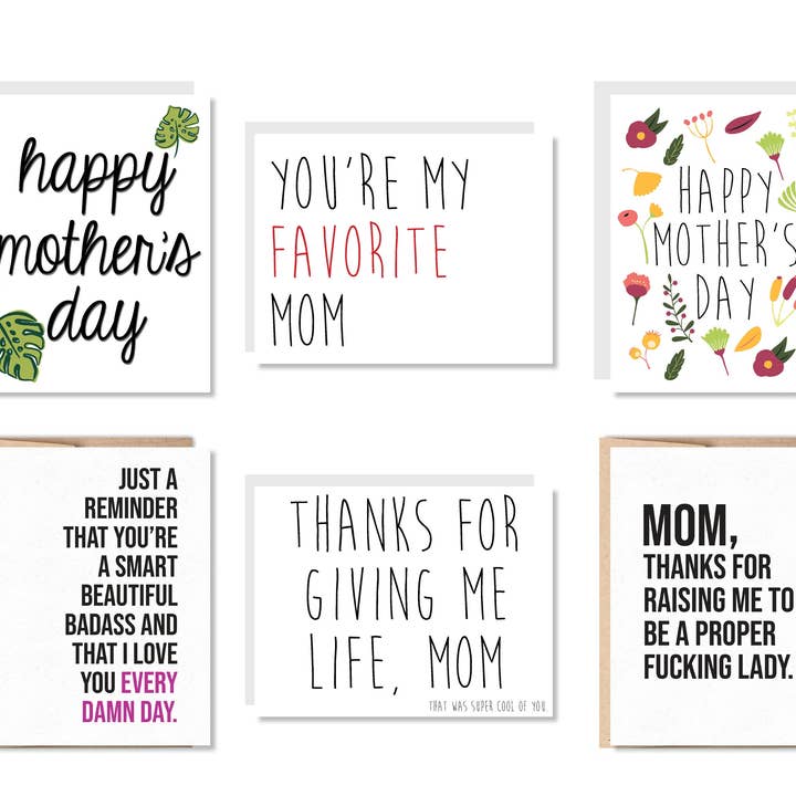 Wenskaartenset voor moeders of voor één persoon - Set #16 voor wholesale door Oh, Hello Paper & Gifts