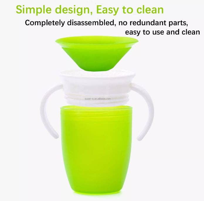Mix Match Colors Baby Learning Drinking Cup 360 Degree Non Spill Trainer for wholesale on Faire3