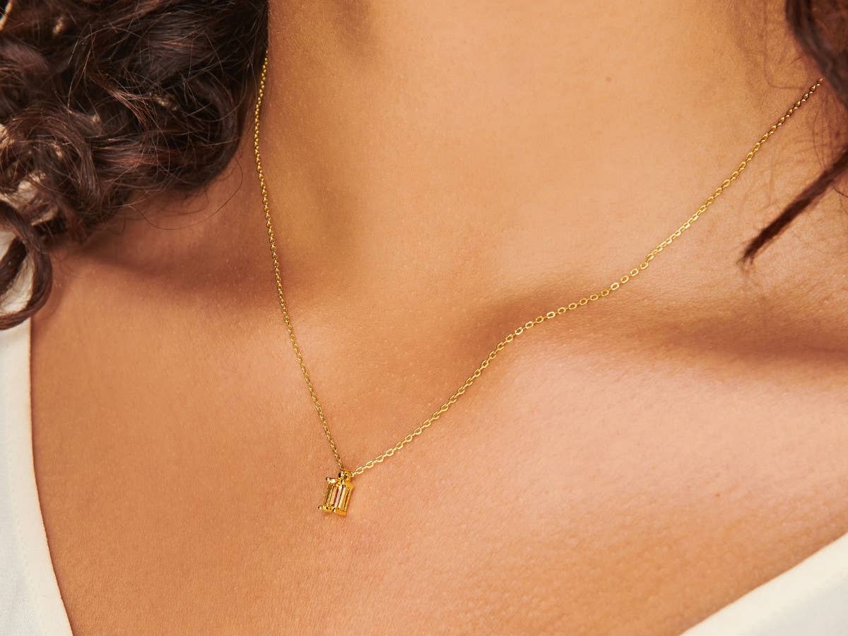 Little Sky Stone - Wholesale Individual Charm/Pendant - Baguette Authentic Birthstone Charm20