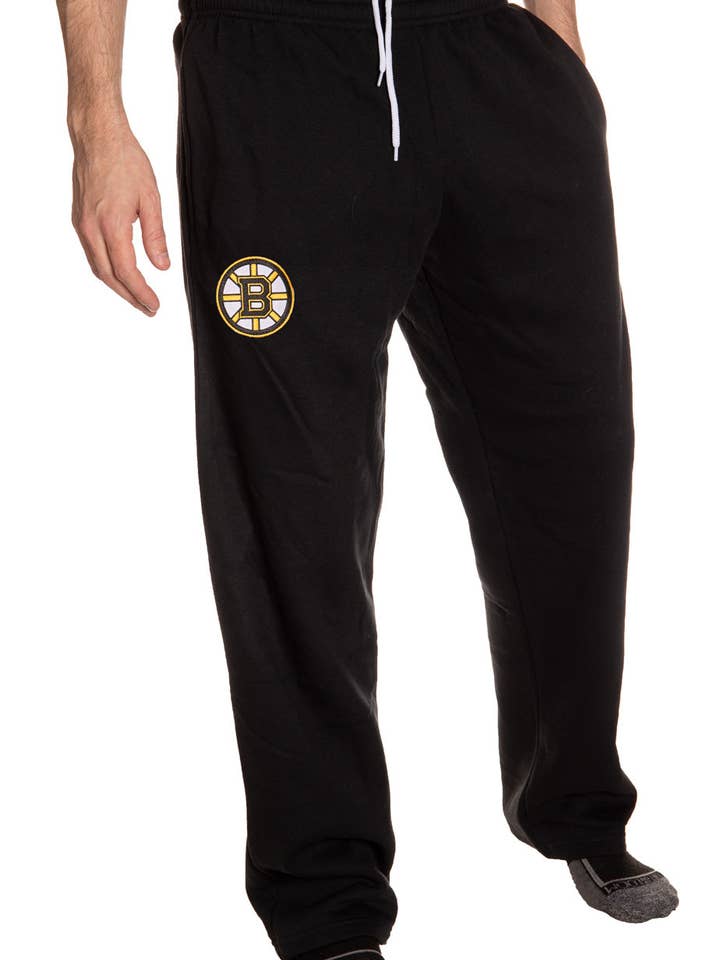 Pantalon de survêtement pour homme avec logo brodé des Boston Bruins pour la vente par Calhoun Sportswear
