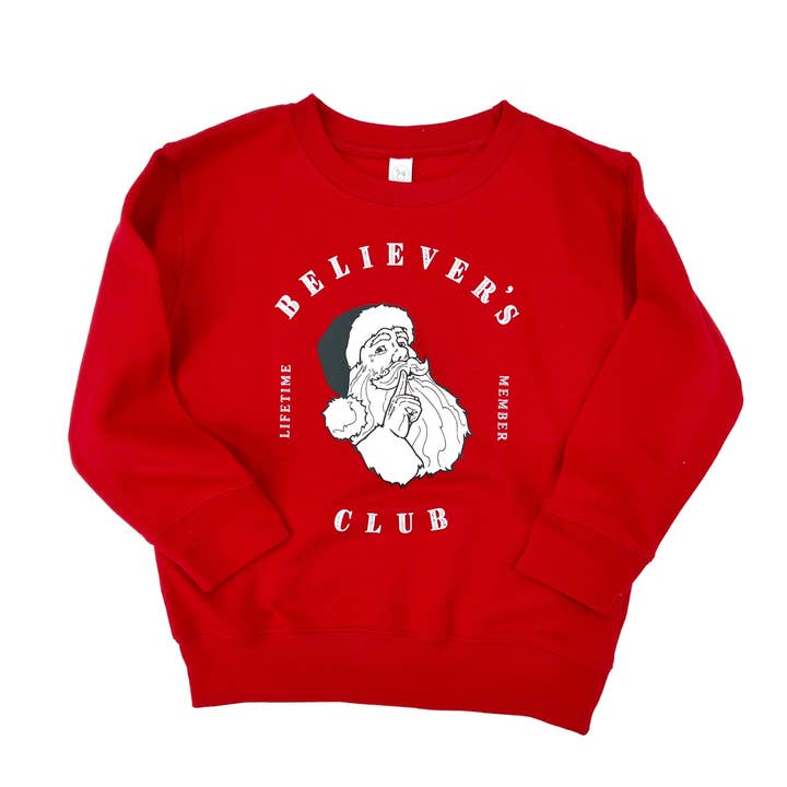 Red Believers Club Pullover for wholesale by The Wishing Elephant