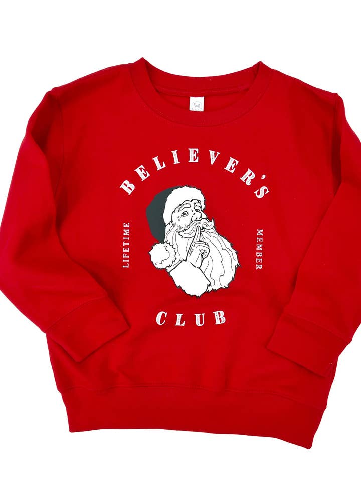 Red Believers Club Pullover for wholesale by The Wishing Elephant