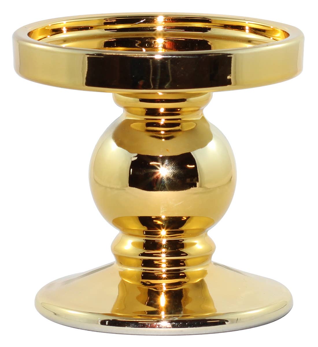 Twilight Collection - Wholesale Candle Holder - Estelle Pillar Candle Holders | Gold1