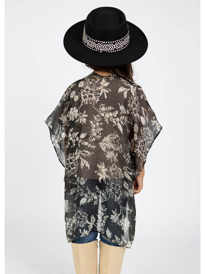 Joyfolie - Wholesale Jacket - Kids - Toddler Avalon Duster in Black Block Print