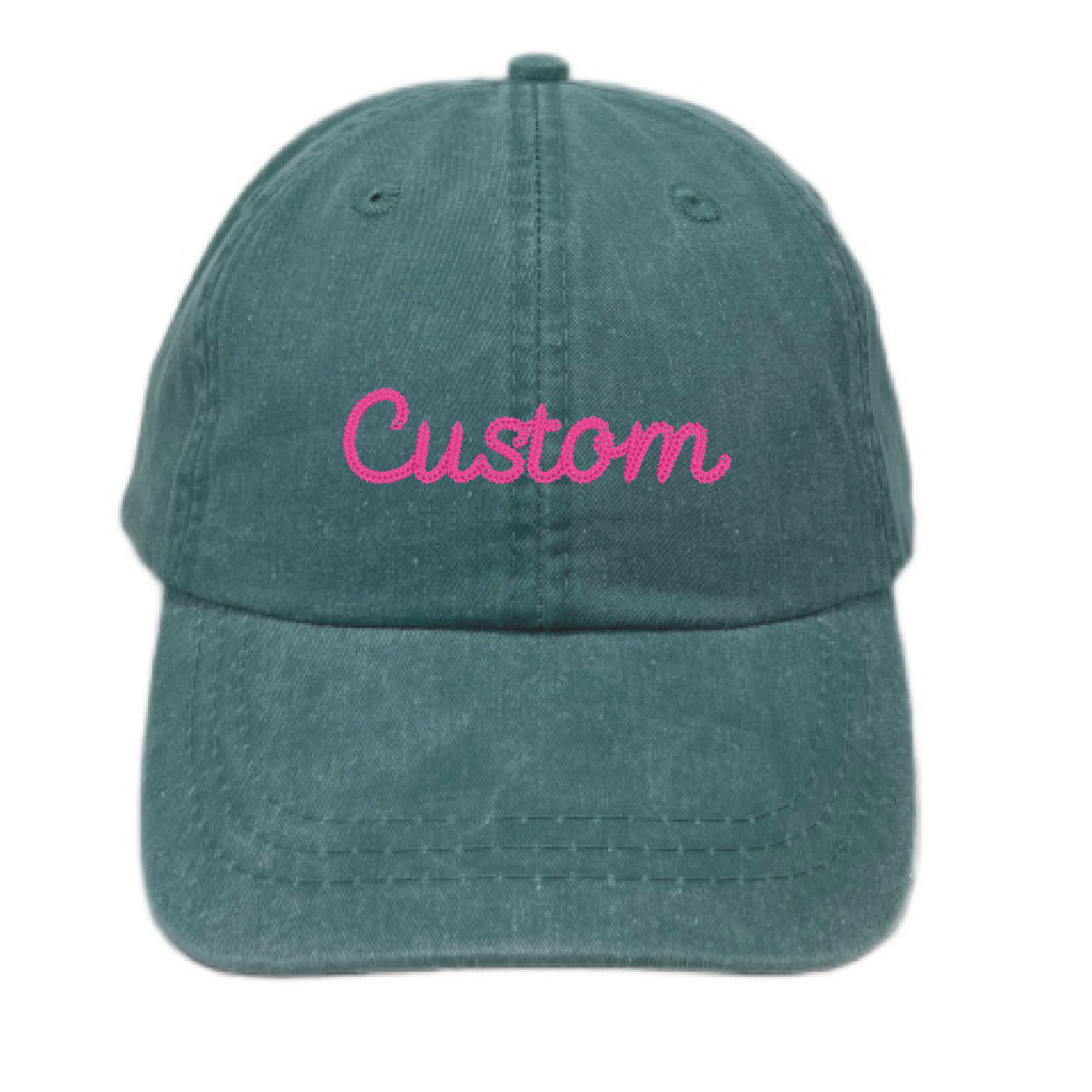 Gracie Designs - Wholesale Baseball Cap - Unisex - Custom Bright Text Chainstitch - Embroidered Dad Hat 8