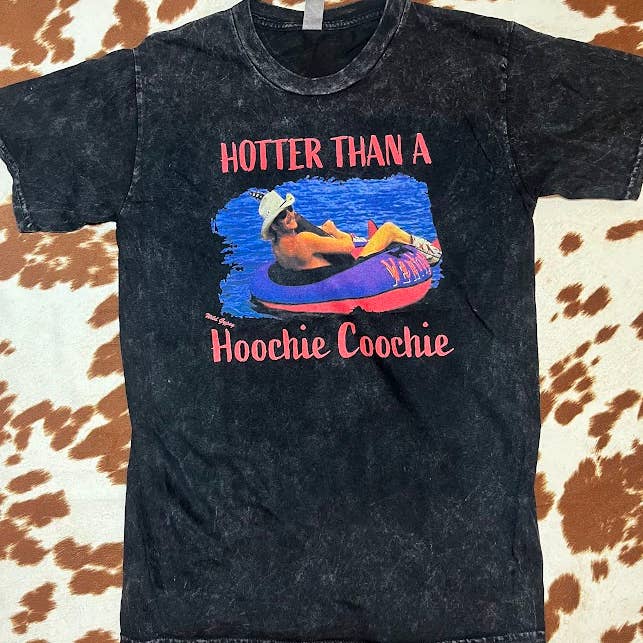 Hoochie Vintage Wash Graphic Tee for wholesale by LA PRINT AND STITCH