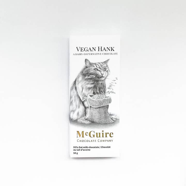 Hank végétalien pour la vente par McGuire Chocolate Company