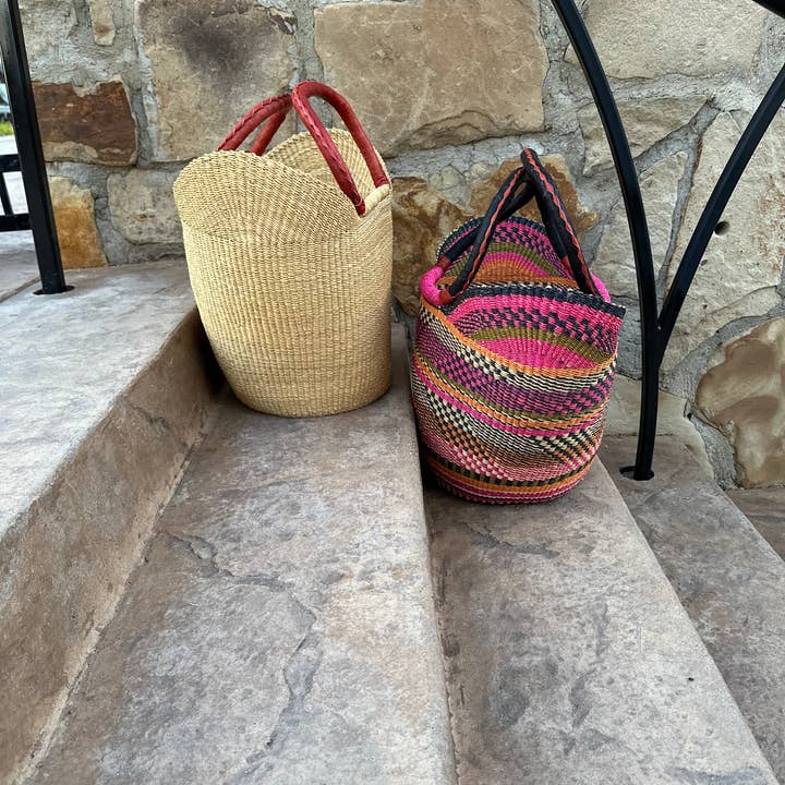 The African Home Goods - Wholesale Beach Bag - African Natural Ghana U-Shopper Yikene Beach Tote Bag8
