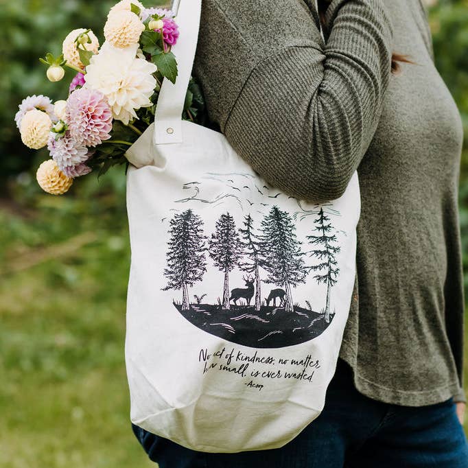 Bolso de lona, bolso Kindness, bolso de mano para venta al por mayor de Your Green Kitchen