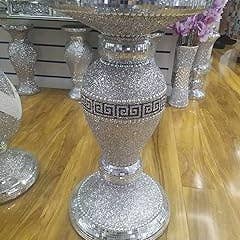 Silver Crushed Diamond Side Table Sparkle 40x60cm ( F066 ) for wholesale by DEENZ