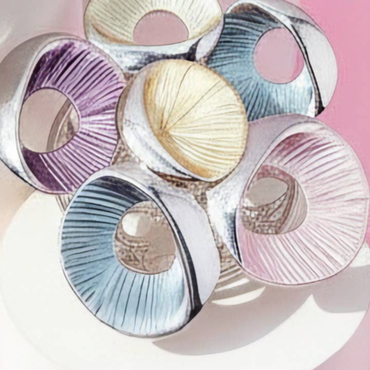 Arya Jewellery Wholesale - Wholesale Brooch - Abstract Magnetic Circles Brooch3