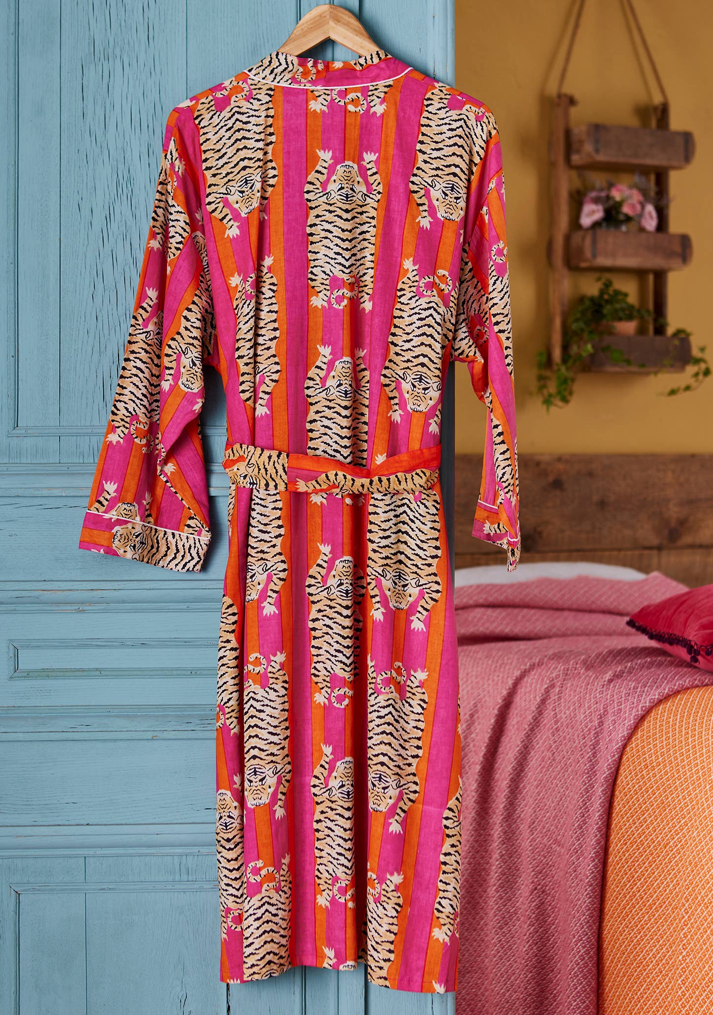 Namaste - Wholesale Robe - Women's - Tiger Stripe Dressing Gown1