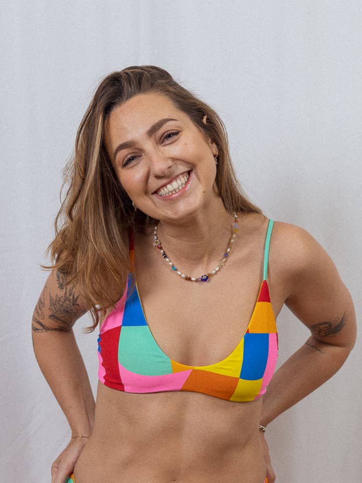 Tías & Olives - Wholesale Swim Top - Women's - Bralette bikini top Pablo - colourful0
