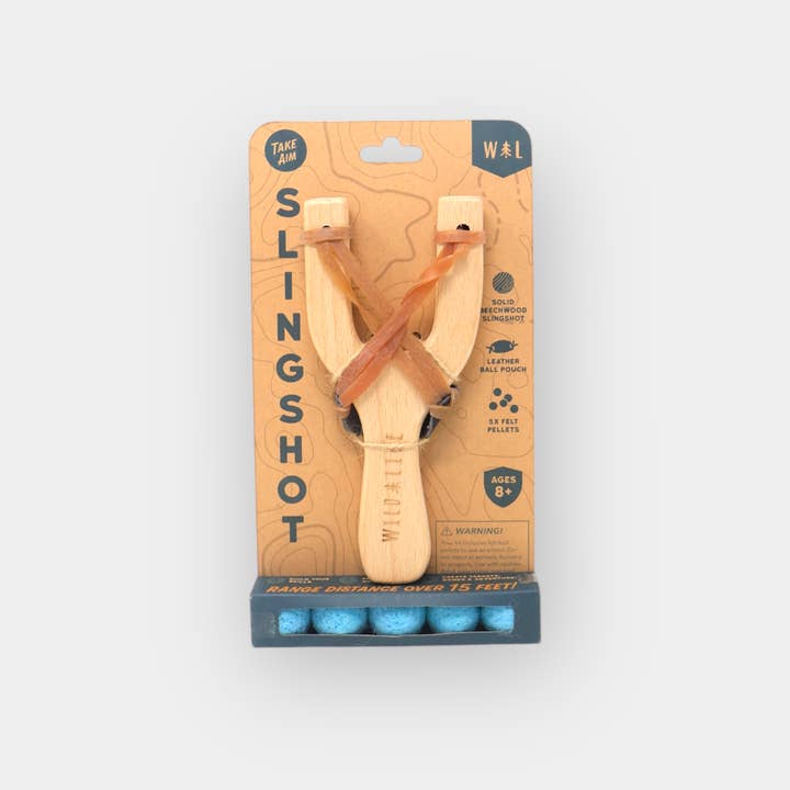 Wild Life Outdoor Adventures - Wholesale Slingshot - Kids - "Take Aim" Slingshot + Felt Pellets