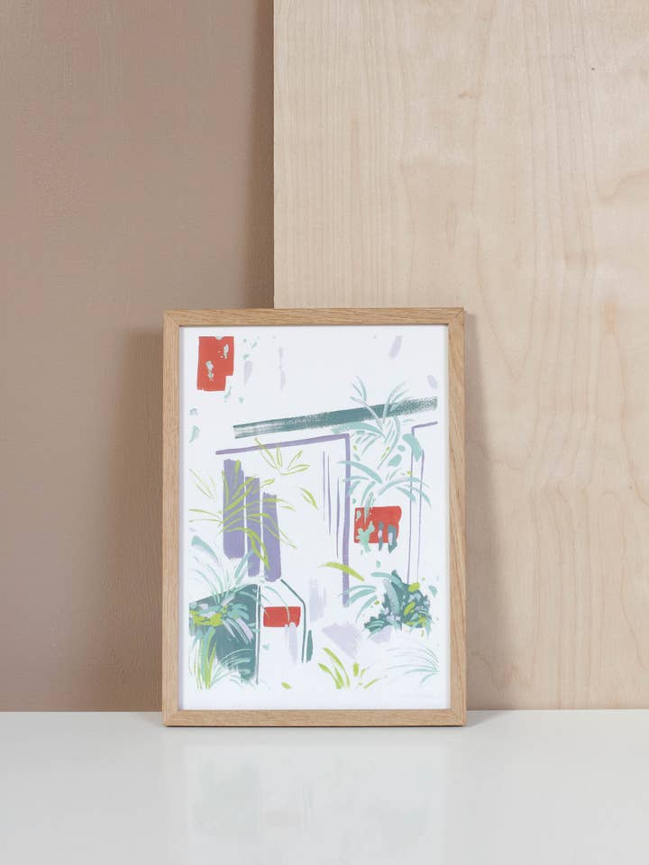 Climbing Plants Art Print for wholesale by Sophie Tresidder Printmaker