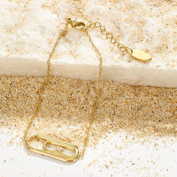 Edelstahl-Armband mit Nadelanhänger - BR210190 für den Großhandel von Kapyco