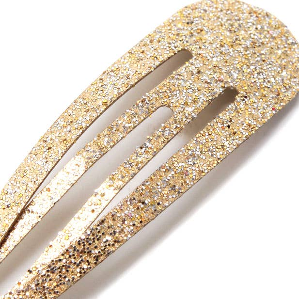 Inca UK – Elástico para cabelo - Criança por atacado – Ganchos de cabelo com purpurina dourada e 2 elásticos com estrelas num cartão.2