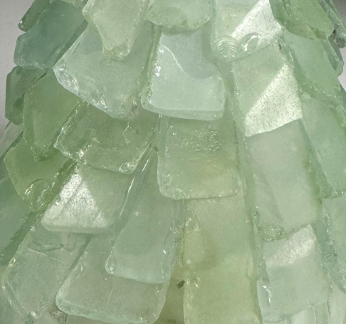 A SEAGLASS CREATION/SALTY SIGNS DESIGNS - Wholesale Christmas Decoration - 6 Inch Seaglass Christmas Tree Real Starfish with lights 5