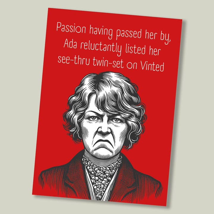 Cartão engraçado de personagem excêntrico por atacado de Footle Publishing