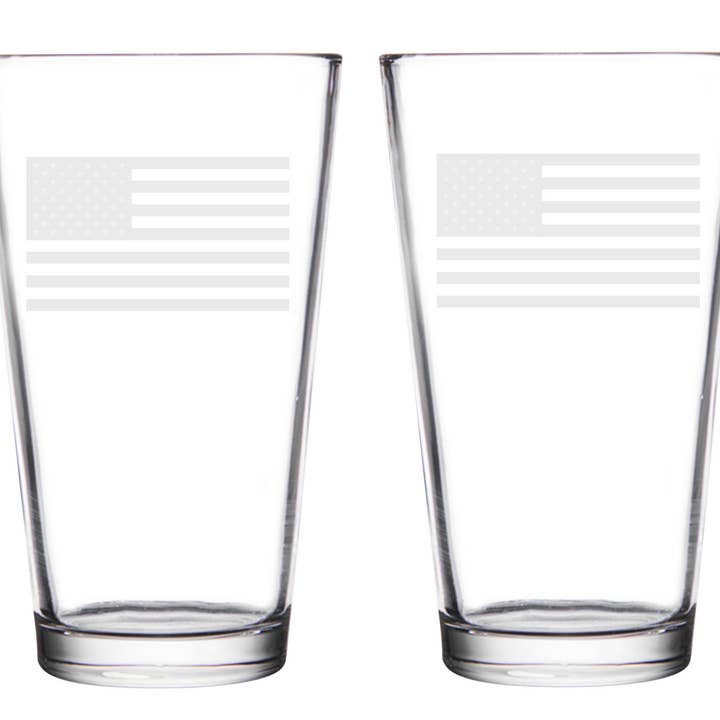 Sunkiss – Großhandel Bierglas/-becher – Pintglas mit USA-Flagge3