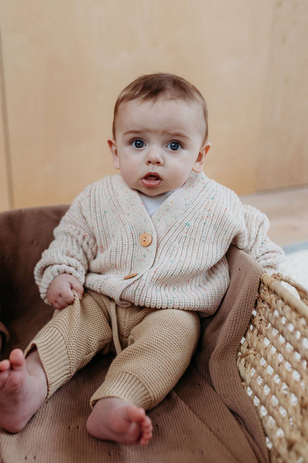 Hunter and Rose - Wholesale Cardigan - Kids - Flecked Avery Cardigan1