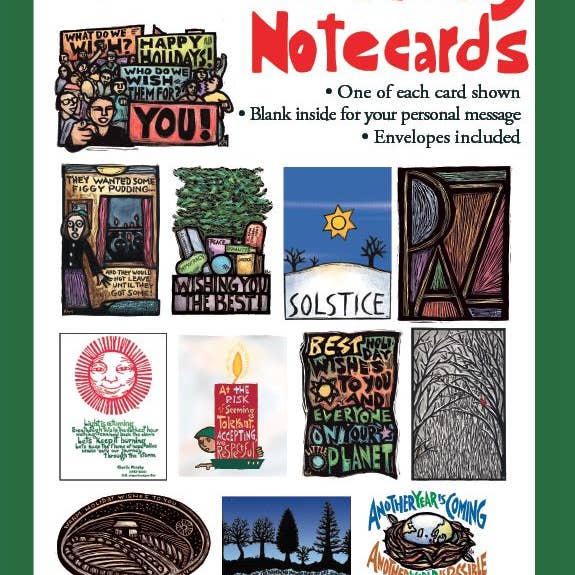 Ricardo Levins Morales Art Studio - Wholesale Season's Greetings Card - Holiday Card Pack - Set of 121