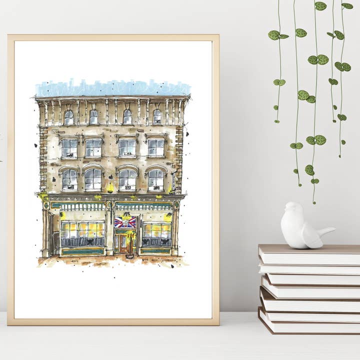 Downtown Sketcher - Wholesale Art Print - Split Crow Pub, Halifax - Print