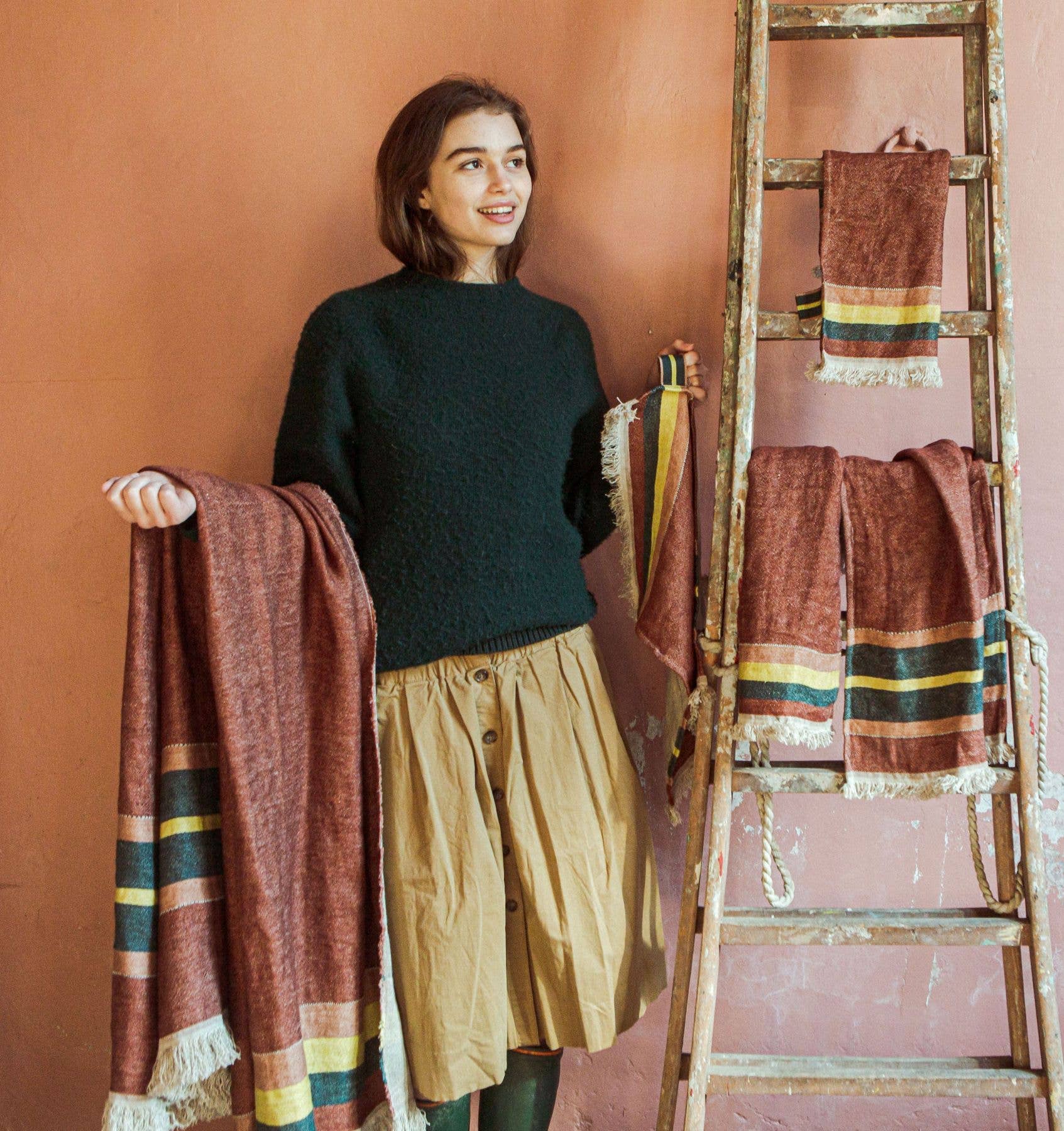 Libeco Home - Wholesale Throw Blanket - The Belgian Towel Fouta 110x180cm29