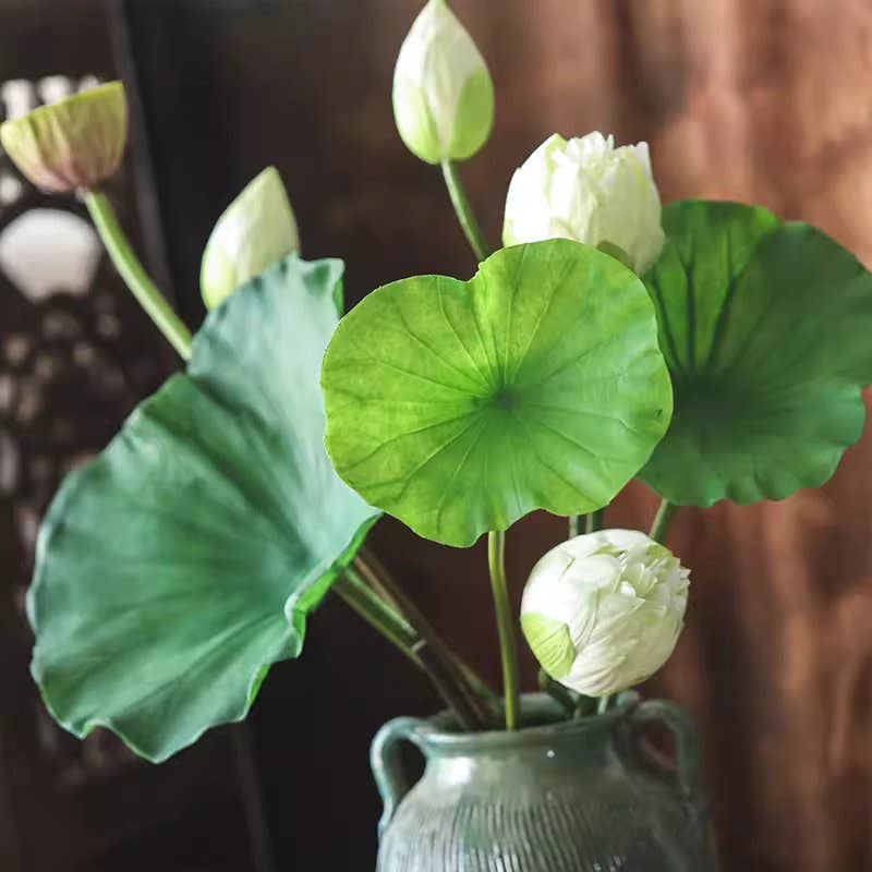 Rustic Reach - Wholesale Artificial Flowers - Artificial Lotus Flower and Seedpod2