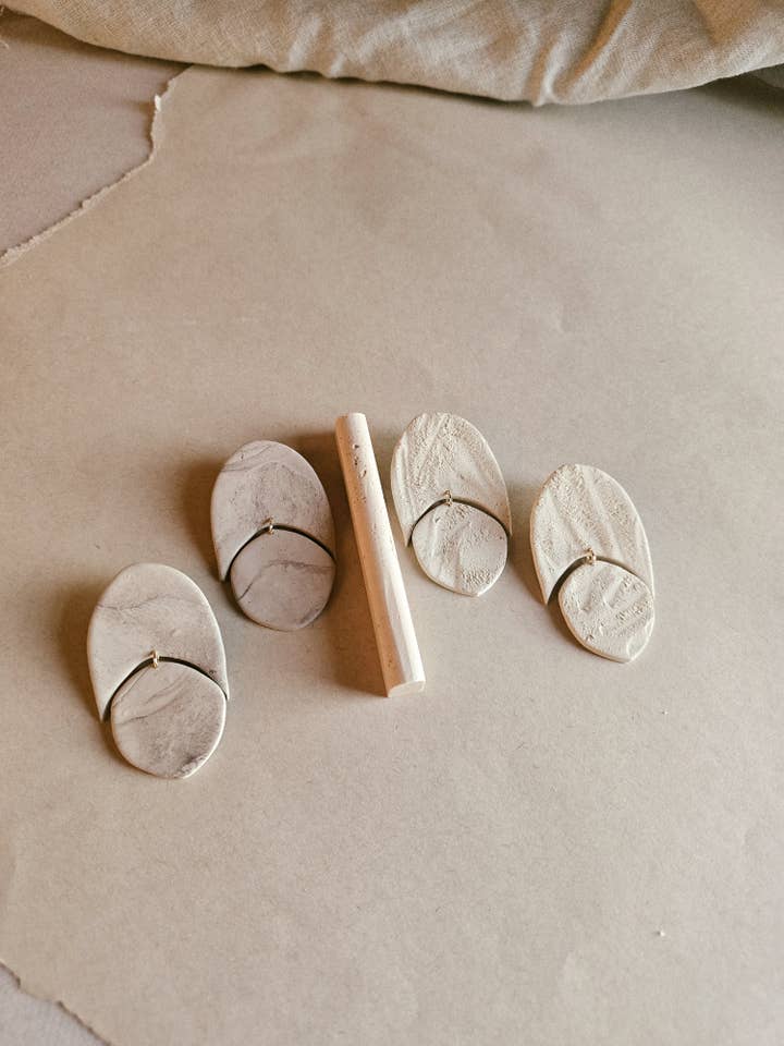 Abstract Polymer Clay Earrings | Lightweight for wholesale by That Clay Girl Co.