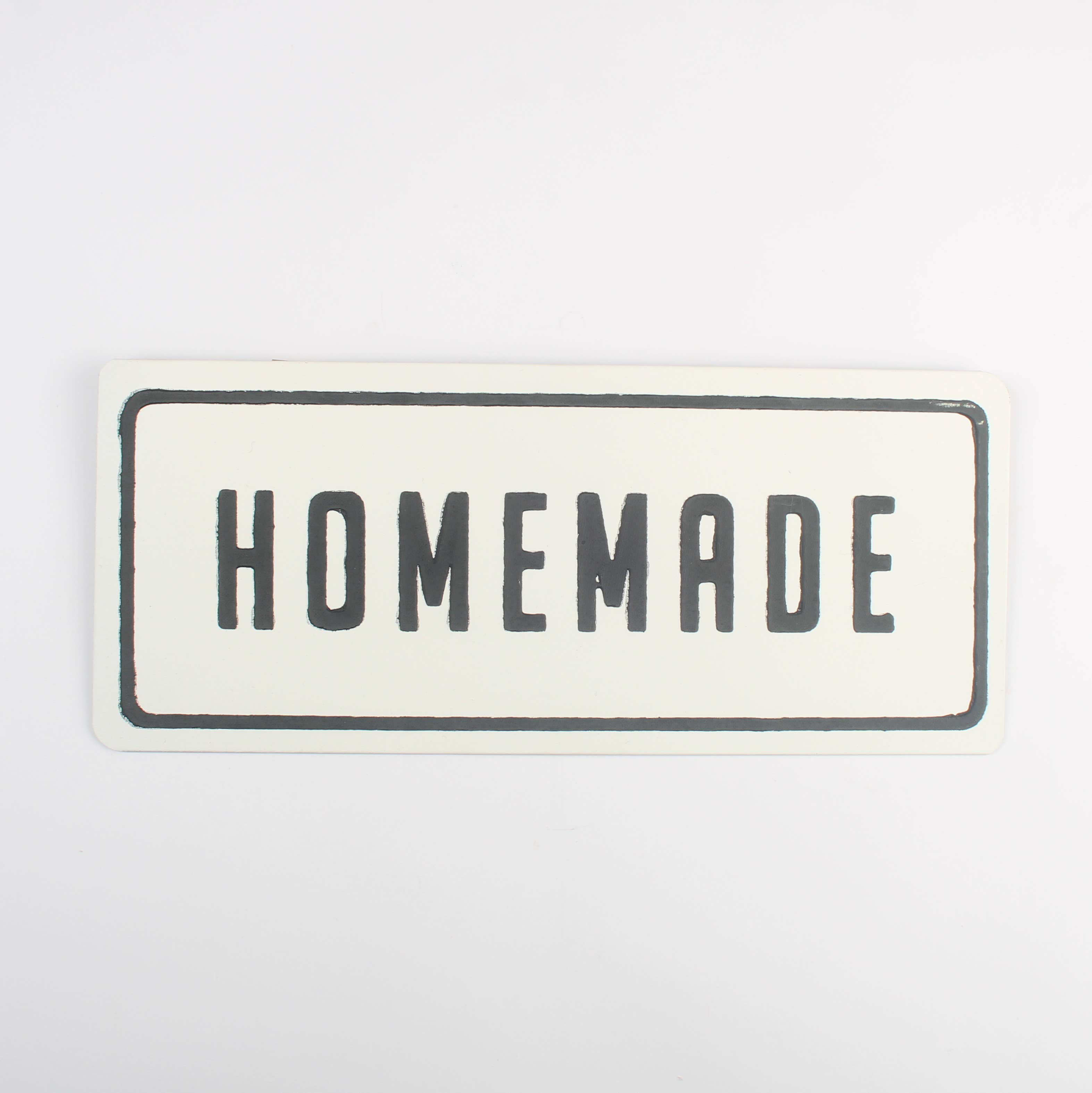 Originals International Ltd – wholesale Sign – "Homemade" Metal Sign – Vintage Style Kitchen Wall Plaque0