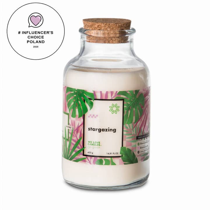 VEGAN Scented Candle Stargazing 420g for wholesale by We Love Beds