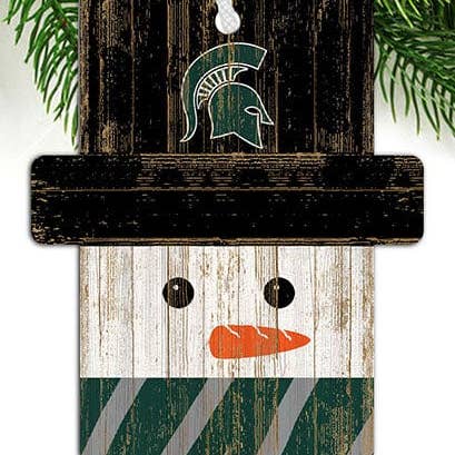 Michigan State Snowman Ornament for wholesale by Fan Creations