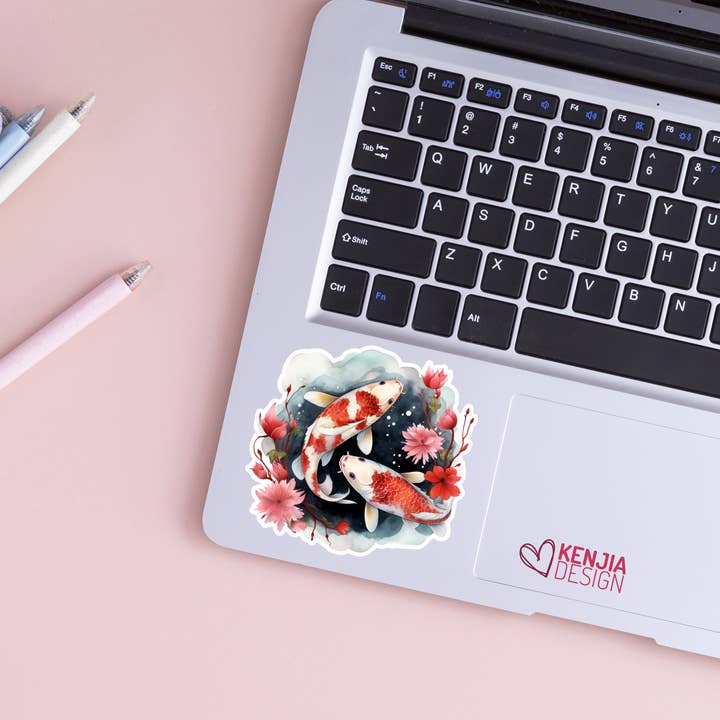 Kenjia Design - Wholesale Sticker - Koi Fish Stickers & Magnets / Pisces Japanese Stickers