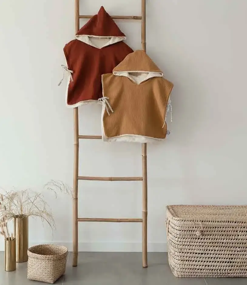 Manufacture des bébés français - Wholesale Poncho Towel - Kids & Baby - Camel bath poncho6