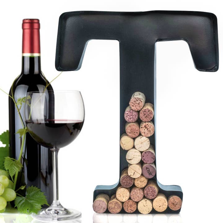 MADE EASY KIT - Wholesale Wine cork holder - Made Easy Kit Metal Letter Wine Cork Holder w/Wall Mount Kit34