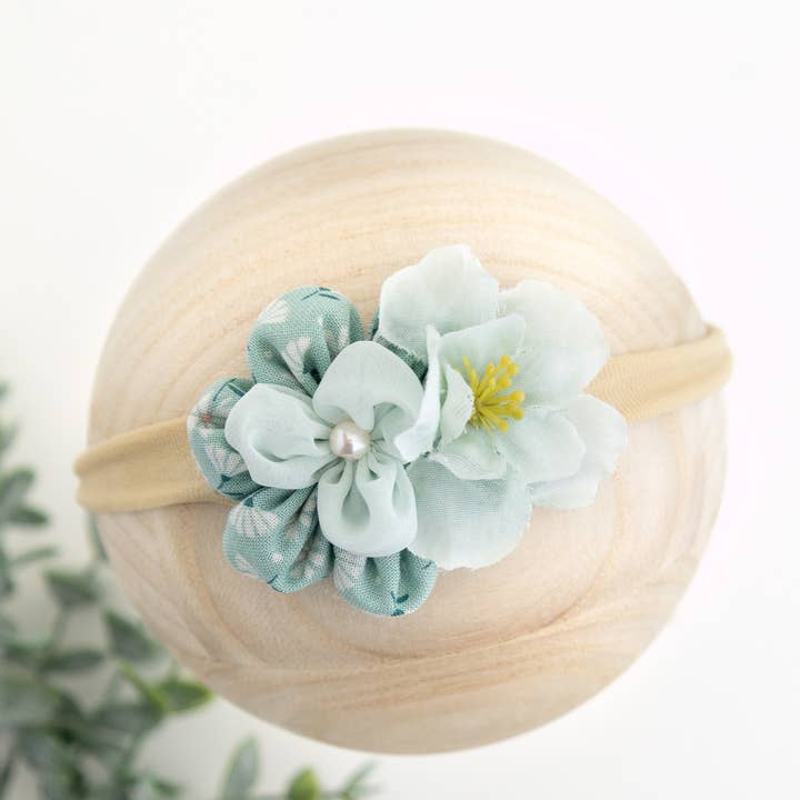 Haarband met bloemen - Hoofdband voor meisjes - Hoofdband - Hoofdband voor baby's voor wholesale door Girls' Dream