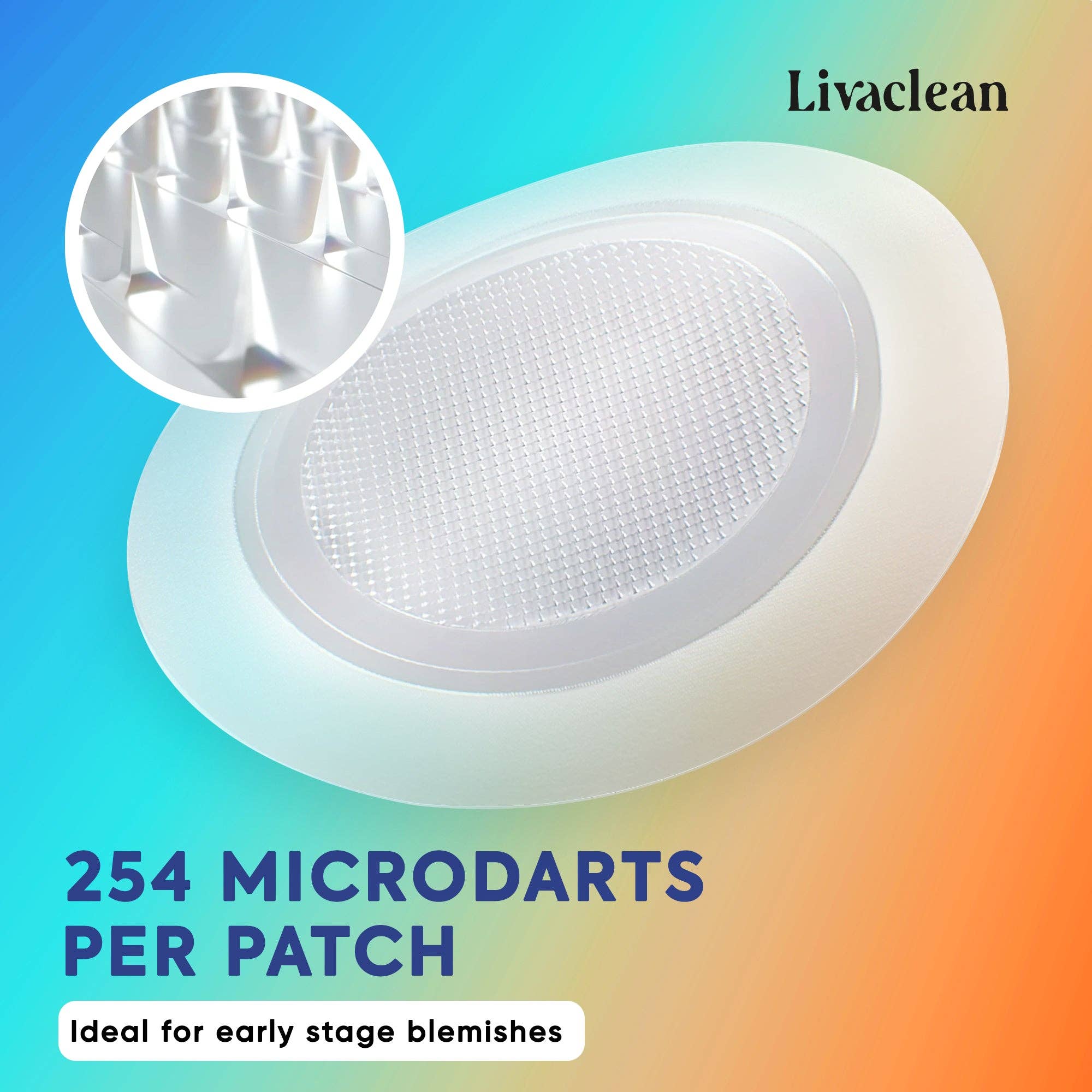 Livaclean - Vente Patch contre l'acné/hydrocolloïde - Patchs anti-boutons à micro-aiguilles 18 ct Patch hydrocolloïde Traitement des imperfections3