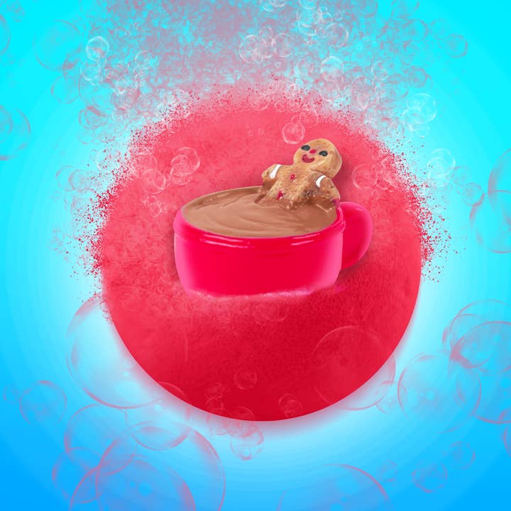 Zimpli Kids – wholesale Bath toy – Baby – Zimpli 6x Baff Bombz Gingerbread Surprise Bath Bomb2