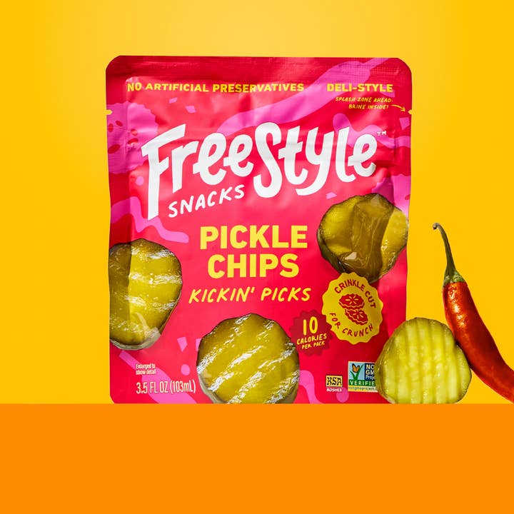 Freestyle Snacks - Wholesale Chips - Spicy Dill Pickle Chips 3.5oz - Freestyle Snacks0
