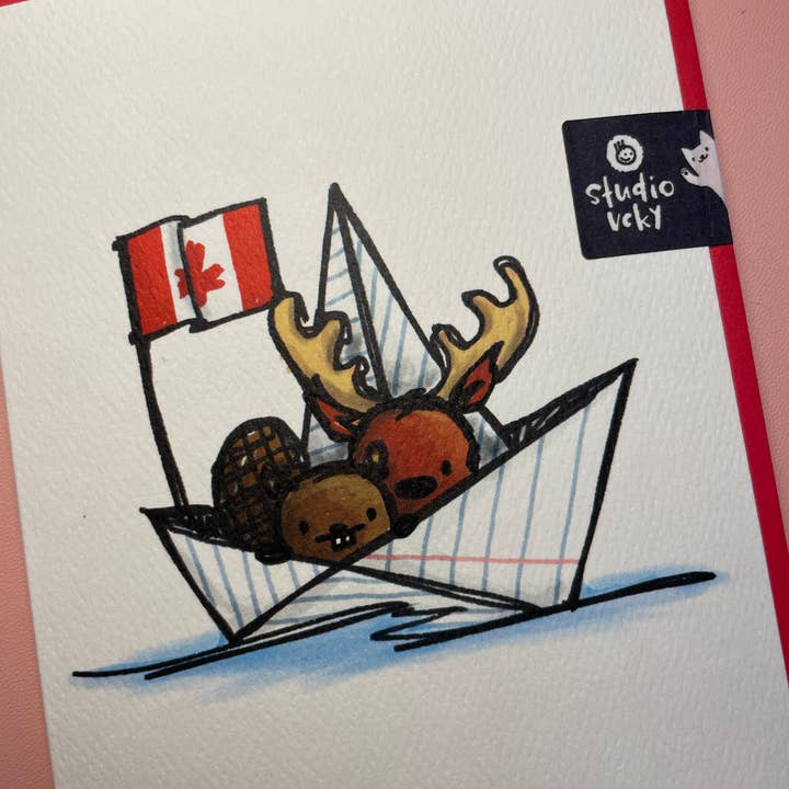 studio vcky - Wholesale Travel Card - Greeting Card - Oh Canada