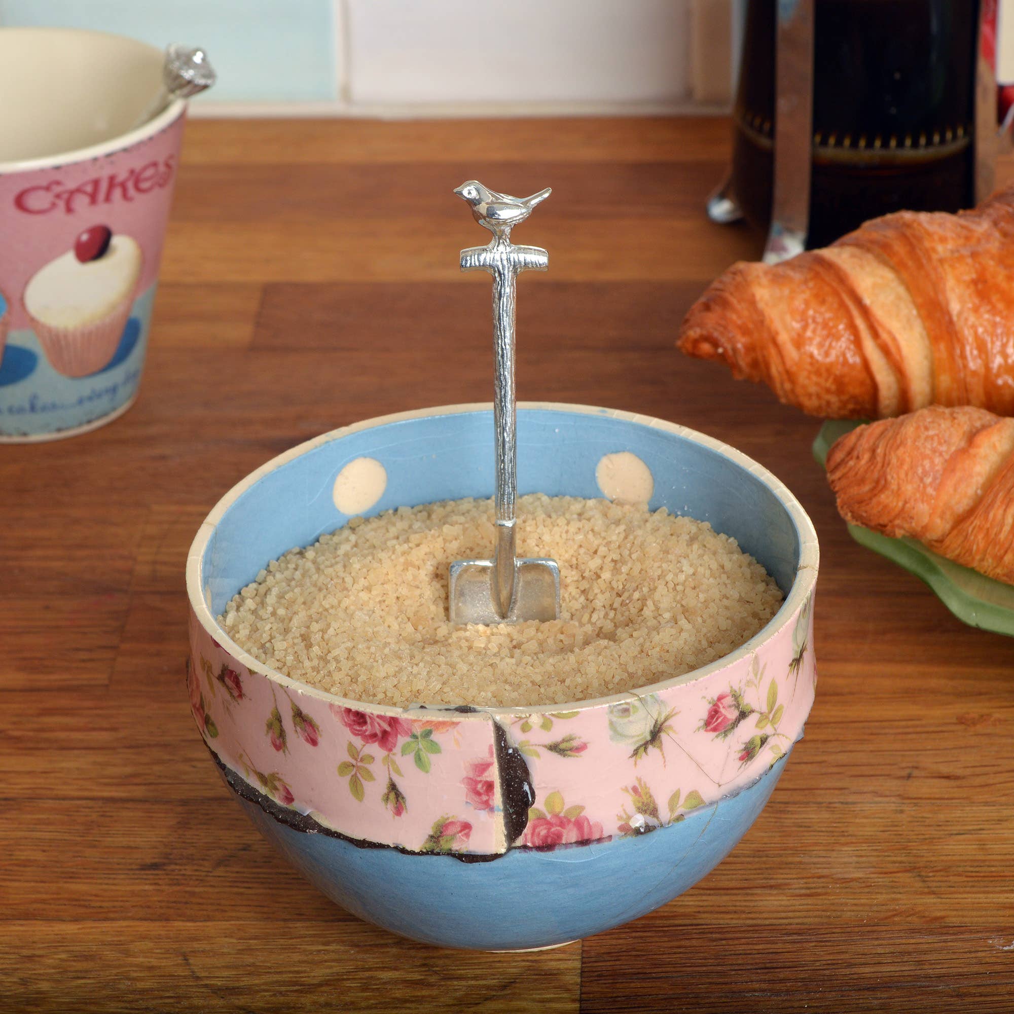 Glover & Smith - Vente Cuillères à soupe - Petite cuillère à sucre en étain Robin on a Spade2